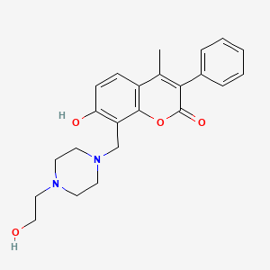 7-hydroxy-8-{[4-(2-hydroxyethyl)piperazin-1-yl]methyl}-4-methyl-3-phenyl-2H-chromen-2-one