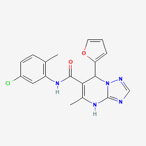 N-(5-chloro-2-methylphenyl)-7-(furan-2-yl)-5-methyl-4,7-dihydro[1,2,4]triazolo[1,5-a]pyrimidine-6-carboxamide