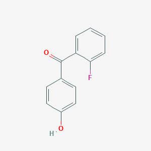 molecular formula C13H9FO2 B011256 2-氟-4'-羟基苯甲酮 CAS No. 101969-75-9