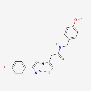 2-(6-(4-fluorophenyl)imidazo[2,1-b]thiazol-3-yl)-N-(4-methoxybenzyl)acetamide