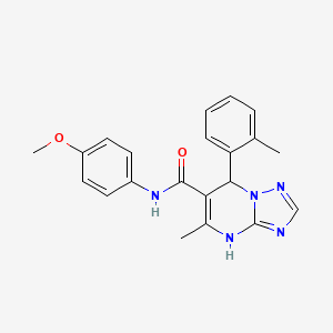 N-(4-methoxyphenyl)-5-methyl-7-(2-methylphenyl)-4,7-dihydro[1,2,4]triazolo[1,5-a]pyrimidine-6-carboxamide