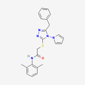 2-{[5-benzyl-4-(1H-pyrrol-1-yl)-4H-1,2,4-triazol-3-yl]sulfanyl}-N-(2,6-dimethylphenyl)acetamide