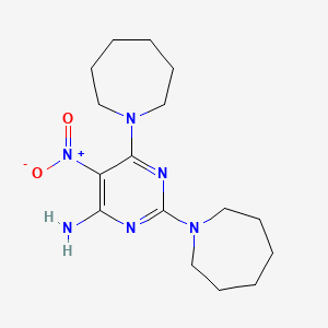 2,6-Bis(azepan-1-yl)-5-nitropyrimidin-4-amine