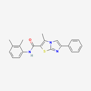 molecular formula C21H19N3OS B11256168 N-(2,3-dimethylphenyl)-3-methyl-6-phenylimidazo[2,1-b]thiazole-2-carboxamide 