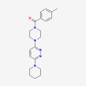 3-[4-(4-Methylbenzoyl)piperazin-1-YL]-6-(piperidin-1-YL)pyridazine