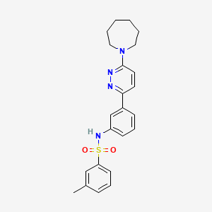 N-(3-(6-(azepan-1-yl)pyridazin-3-yl)phenyl)-3-methylbenzenesulfonamide