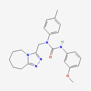 3-(3-methoxyphenyl)-1-(4-methylphenyl)-1-(6,7,8,9-tetrahydro-5H-[1,2,4]triazolo[4,3-a]azepin-3-ylmethyl)urea