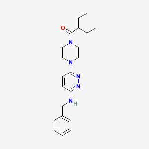 1-{4-[6-(Benzylamino)pyridazin-3-YL]piperazin-1-YL}-2-ethylbutan-1-one