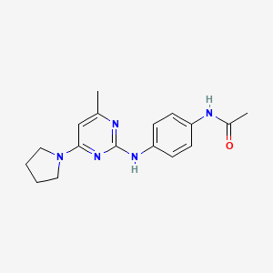 N-(4-{[4-Methyl-6-(pyrrolidin-1-YL)pyrimidin-2-YL]amino}phenyl)acetamide