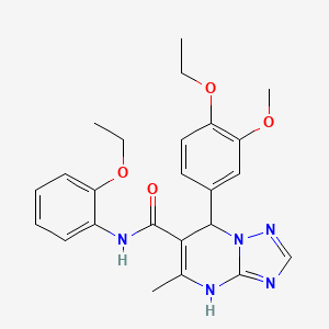 7-(4-ethoxy-3-methoxyphenyl)-N-(2-ethoxyphenyl)-5-methyl-4,7-dihydro[1,2,4]triazolo[1,5-a]pyrimidine-6-carboxamide