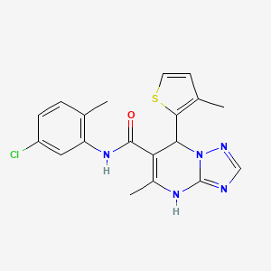 N-(5-chloro-2-methylphenyl)-5-methyl-7-(3-methylthiophen-2-yl)-4,7-dihydro[1,2,4]triazolo[1,5-a]pyrimidine-6-carboxamide