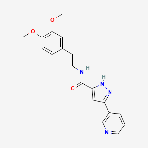 N-[2-(3,4-dimethoxyphenyl)ethyl]-3-(pyridin-3-yl)-1H-pyrazole-5-carboxamide