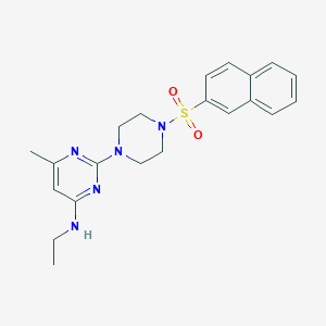 N-Ethyl-6-methyl-2-[4-(naphthalene-2-sulfonyl)piperazin-1-YL]pyrimidin-4-amine