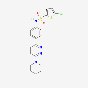 5-chloro-N-{4-[6-(4-methylpiperidin-1-yl)pyridazin-3-yl]phenyl}thiophene-2-sulfonamide