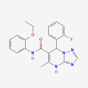 N-(2-ethoxyphenyl)-7-(2-fluorophenyl)-5-methyl-4,7-dihydro[1,2,4]triazolo[1,5-a]pyrimidine-6-carboxamide