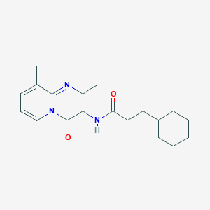 3-Cyclohexyl-N-{2,9-dimethyl-4-oxo-4H-pyrido[1,2-A]pyrimidin-3-YL}propanamide