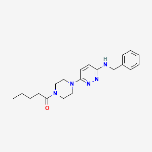 1-{4-[6-(Benzylamino)pyridazin-3-YL]piperazin-1-YL}pentan-1-one