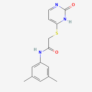 N-(3,5-Dimethylphenyl)-2-[(2-oxo-1,2-dihydropyrimidin-4-YL)sulfanyl]acetamide