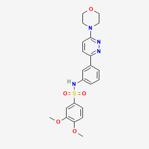 3,4-dimethoxy-N-(3-(6-morpholinopyridazin-3-yl)phenyl)benzenesulfonamide