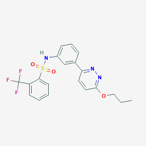 N-(3-(6-propoxypyridazin-3-yl)phenyl)-2-(trifluoromethyl)benzenesulfonamide