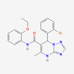 7-(2-bromophenyl)-N-(2-ethoxyphenyl)-5-methyl-4,7-dihydro[1,2,4]triazolo[1,5-a]pyrimidine-6-carboxamide