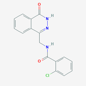 2-chloro-N-[(4-oxo-3,4-dihydrophthalazin-1-yl)methyl]benzamide