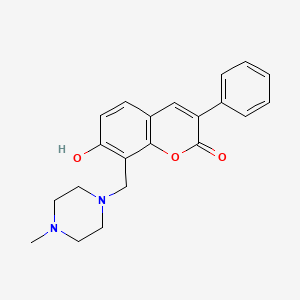 7-hydroxy-8-[(4-methylpiperazin-1-yl)methyl]-3-phenyl-2H-chromen-2-one