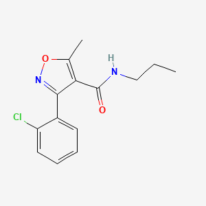 3-(2-chlorophenyl)-5-methyl-N-propyl-1,2-oxazole-4-carboxamide