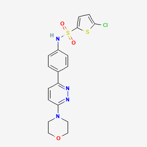 5-chloro-N-(4-(6-morpholinopyridazin-3-yl)phenyl)thiophene-2-sulfonamide