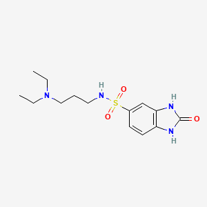 N-[3-(diethylamino)propyl]-2-oxo-2,3-dihydro-1H-benzimidazole-5-sulfonamide