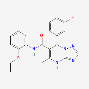 N-(2-ethoxyphenyl)-7-(3-fluorophenyl)-5-methyl-4,7-dihydro[1,2,4]triazolo[1,5-a]pyrimidine-6-carboxamide