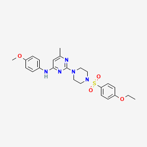 2-[4-(4-Ethoxybenzenesulfonyl)piperazin-1-YL]-N-(4-methoxyphenyl)-6-methylpyrimidin-4-amine