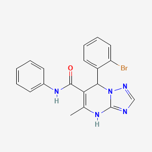 7-(2-bromophenyl)-5-methyl-N-phenyl-4,7-dihydro[1,2,4]triazolo[1,5-a]pyrimidine-6-carboxamide