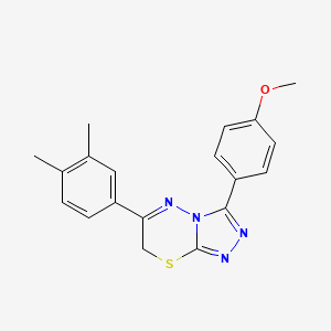 6-(3,4-dimethylphenyl)-3-(4-methoxyphenyl)-7H-[1,2,4]triazolo[3,4-b][1,3,4]thiadiazine