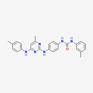 1-(4-((4-Methyl-6-(p-tolylamino)pyrimidin-2-yl)amino)phenyl)-3-(m-tolyl)urea