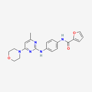 N-(4-((4-methyl-6-morpholinopyrimidin-2-yl)amino)phenyl)furan-2-carboxamide