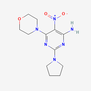 6-(Morpholin-4-yl)-5-nitro-2-(pyrrolidin-1-yl)pyrimidin-4-amine