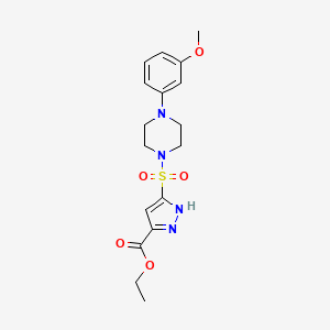 ethyl 3-{[4-(3-methoxyphenyl)piperazin-1-yl]sulfonyl}-1H-pyrazole-5-carboxylate