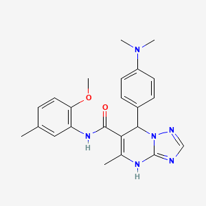 7-[4-(dimethylamino)phenyl]-N-(2-methoxy-5-methylphenyl)-5-methyl-4,7-dihydro[1,2,4]triazolo[1,5-a]pyrimidine-6-carboxamide