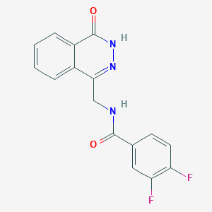 molecular formula C16H11F2N3O2 B11256926 3,4-difluoro-N-[(4-oxo-3,4-dihydrophthalazin-1-yl)methyl]benzamide 