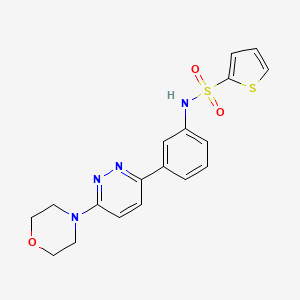 N-(3-(6-morpholinopyridazin-3-yl)phenyl)thiophene-2-sulfonamide