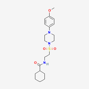 N-(2-((4-(4-methoxyphenyl)piperazin-1-yl)sulfonyl)ethyl)cyclohexanecarboxamide