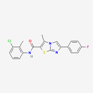 N-(3-chloro-2-methylphenyl)-6-(4-fluorophenyl)-3-methylimidazo[2,1-b][1,3]thiazole-2-carboxamide