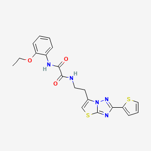 N1-(2-ethoxyphenyl)-N2-(2-(2-(thiophen-2-yl)thiazolo[3,2-b][1,2,4]triazol-6-yl)ethyl)oxalamide