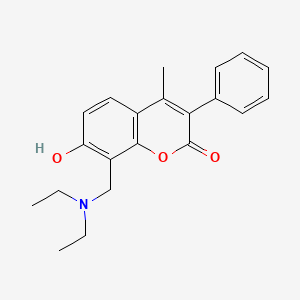 8-[(diethylamino)methyl]-7-hydroxy-4-methyl-3-phenyl-2H-chromen-2-one