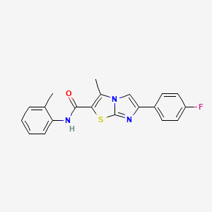 6-(4-fluorophenyl)-3-methyl-N-(2-methylphenyl)imidazo[2,1-b][1,3]thiazole-2-carboxamide