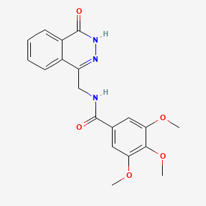 molecular formula C19H19N3O5 B11257048 3,4,5-trimethoxy-N-[(4-oxo-3,4-dihydrophthalazin-1-yl)methyl]benzamide 