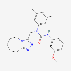 1-(3,5-dimethylphenyl)-3-(3-methoxyphenyl)-1-(6,7,8,9-tetrahydro-5H-[1,2,4]triazolo[4,3-a]azepin-3-ylmethyl)urea