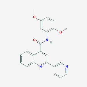 N-(2,5-dimethoxyphenyl)-2-(pyridin-3-yl)quinoline-4-carboxamide