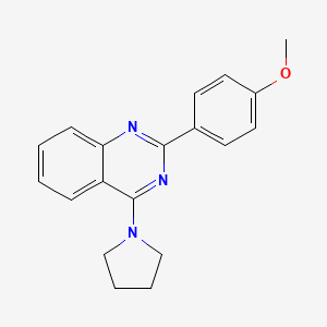 2-(4-Methoxyphenyl)-4-(pyrrolidin-1-yl)quinazoline